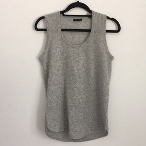 ATM Cashmere Sleeveless Sweater Gray